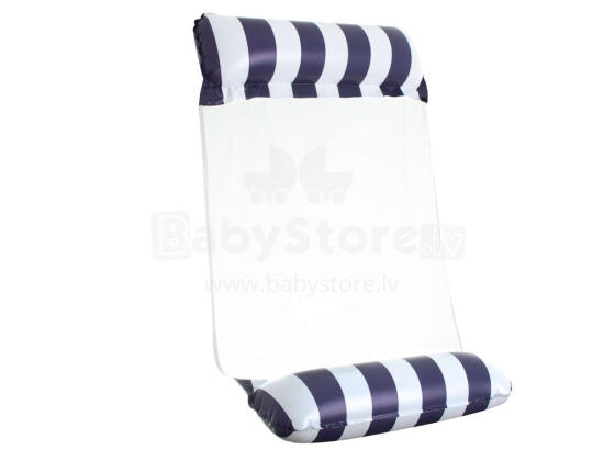 Ikonka Art.KX5540 Inflatable mattress swimming chair 120x70cm navy blue