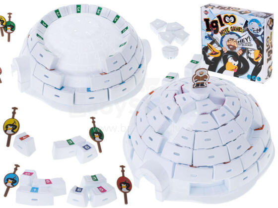 Ikonka Art.KX5348 Skill game build igloos penguins