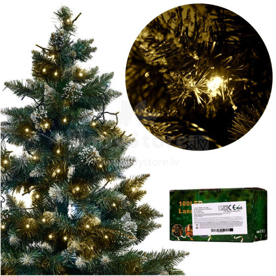 Ikonka Art.KX5235 LED lights light chain 10m 100LED warm white