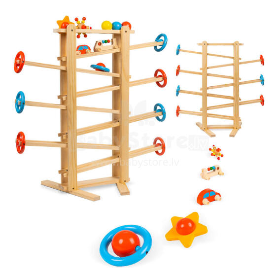Ikonka Art.KX5190 LULILO wooden ball track IRI 70cm XXL