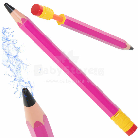Ikonka Art.KX5132 Švirkšto vandens siurblys pieštukas 54cm rožinės spalvos