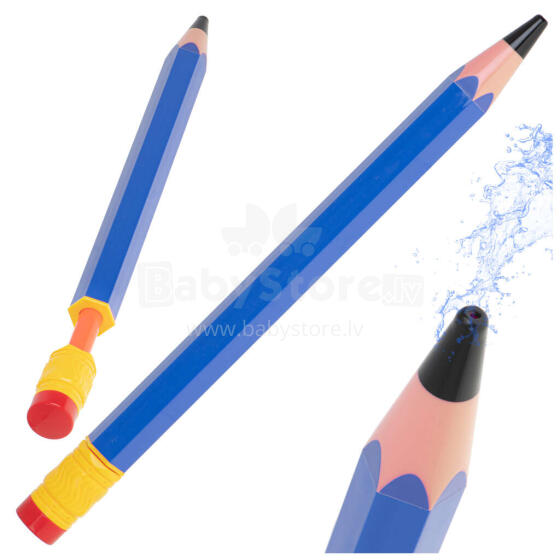 Ikonka Art.KX5132_1 Šļirces ūdens sūknis zīmulis 54cm zils