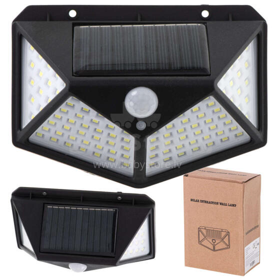 Ikonka Art.KX5087 Saules kustības un krēslas sensora lampa 100 LED