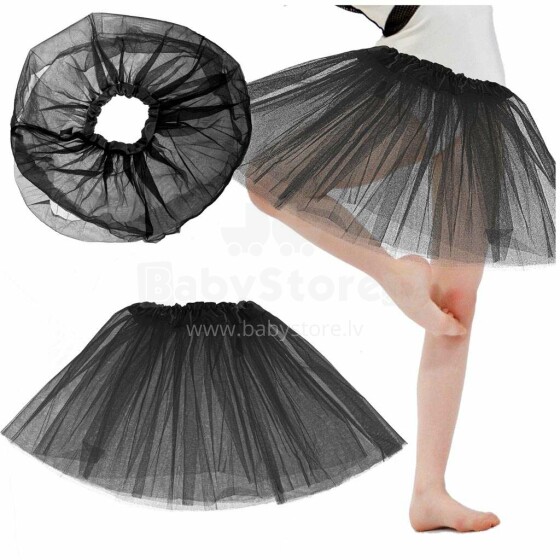 Ikonka Art.KX5072_1 Tulle tutu skirt costume black