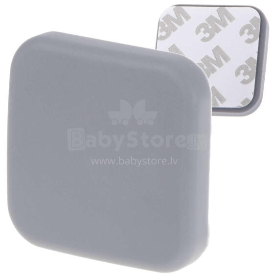 Ikonka Art.KX4923 Door bumper self-adhesive silicone grey square