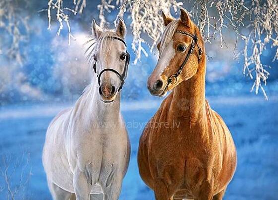 Ikonka Art.KX4799 CASTORLAND Puzzle 260el. The winter Horses