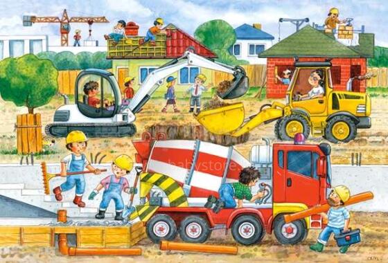 Ikonka Art.KX4793 CASTORLAND Puzzle 40el. Maxi būvlaukums