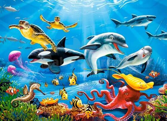 Ikonka Art.KX4790 CASTORLAND Puzzle 200el. Tropical Underwater World