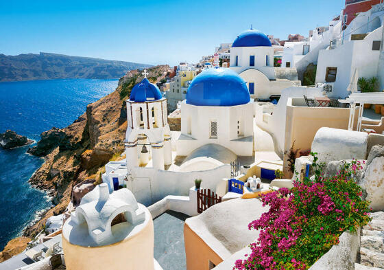 Ikonka Art.KX4784 CASTORLAND Puzzle 500el. Vasara Santorini