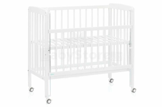 Fillikid Bedside Crib Nino Art.555-05  White  Деревянная детская кроватка 90 х 45 cm