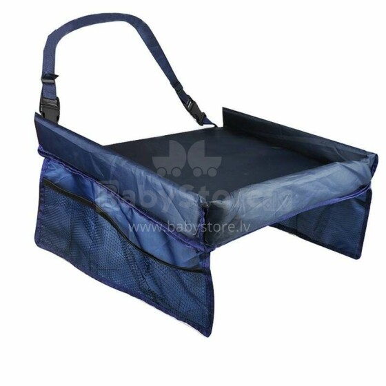 Ikonka Art.KX7853_1 Waterproof table for car seat navy blue