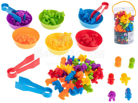 Ikonka Art.KX5698 Dzīvnieki safari mācību mācīšanās skaitīt montessori 36el.