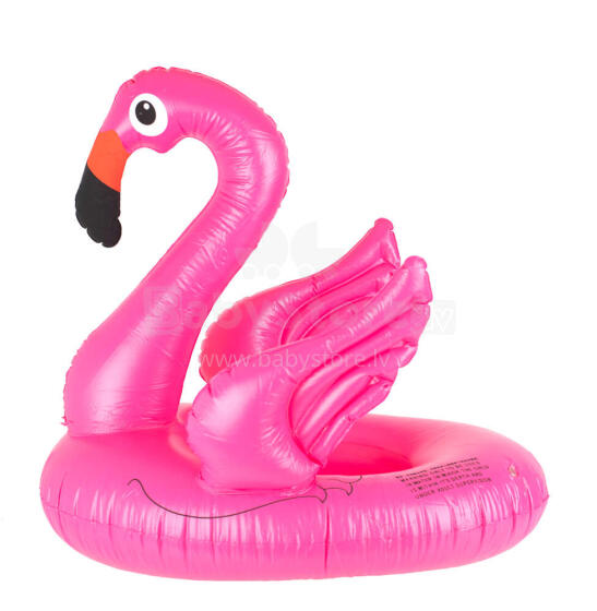 Ikonka Art.KX6787 Inflatable children's pontoon wheel flamingo