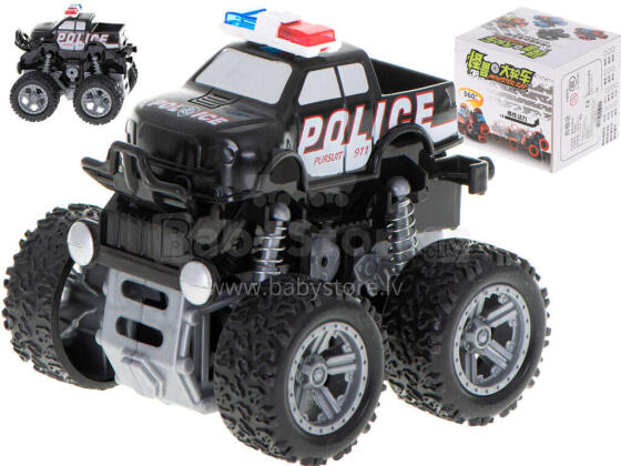Ikonka Art.KX5663 Monster Truck apvidus auto ar disku policijas auto amortizatori 1:36