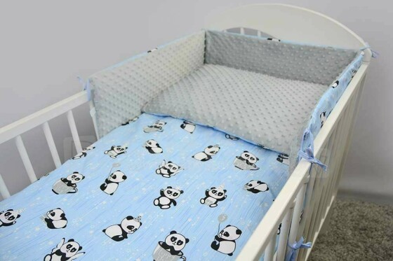 Ankras Art.PAN000002 Panda MINKY Bed linen set from 2 parts (135x100,40x60)