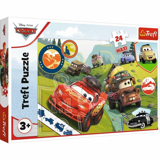 TREFL CARS Maxi puzzle, 24 pcs