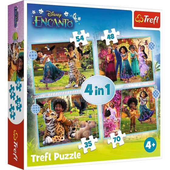 TREFL ENCANTO Puzzle 4 in 1 set 35 48 54 70 pcs