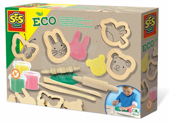 SES Эко-тесто с деревянными инструментами