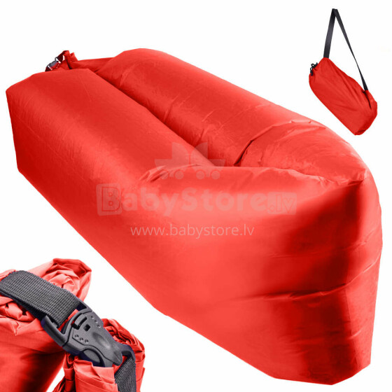 Ikonka Art.KX5567_2 Lazy BAG SOFA airbed red 230x70cm