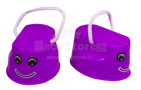 Ikonka Art.KX7532_6 Stilti bērniem līdzsvara klaipi 2 gab. violeti