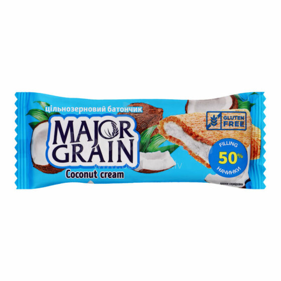 Major Grain Art. 7812 Whole grain bar  with coconut cream 40g