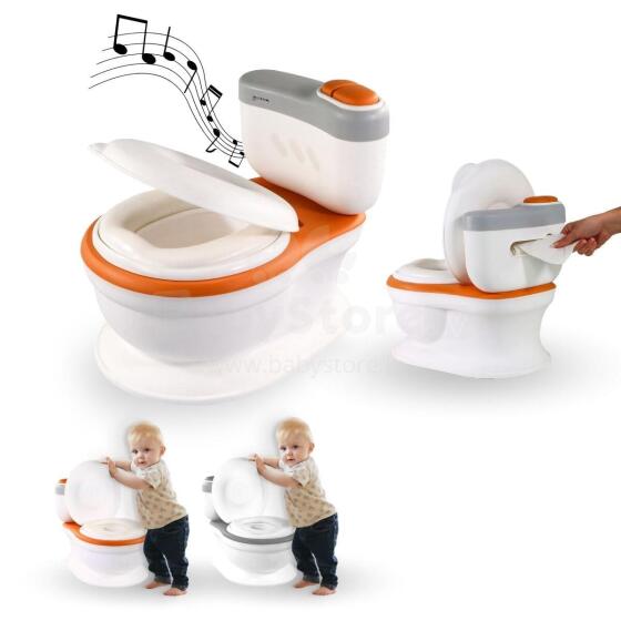 Mobiclinic® Potty Art.148764 bērnu podiņš ar izlādes skaņu, mazulim