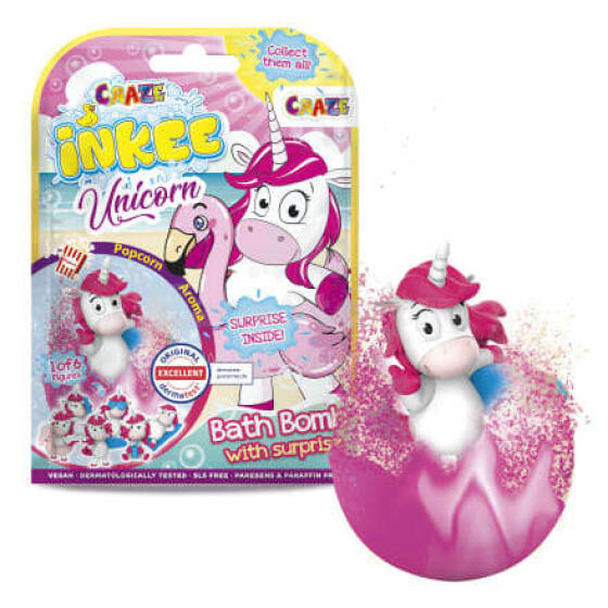 Craze Inkee Unicorn Art.18378 vannas bumba + rotaļlieta