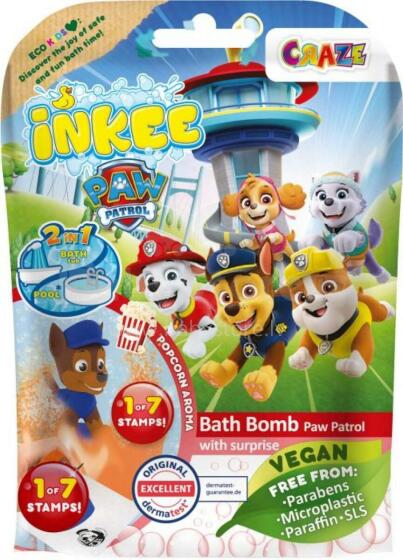 Craze Inkee Paw Patrol Art.43097 vannas bumba + rotaļlieta