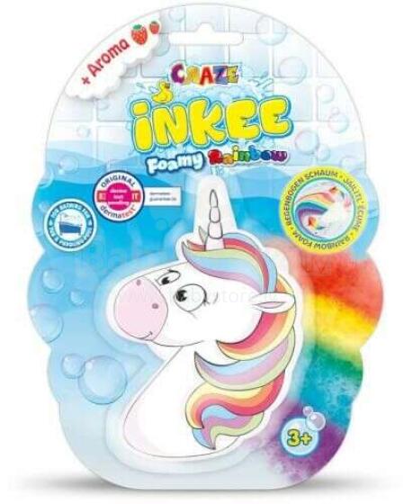 Craze Inkee Foamy Rainbow Art.22511 vannas bumba ar zemenes aromātu 110gr.