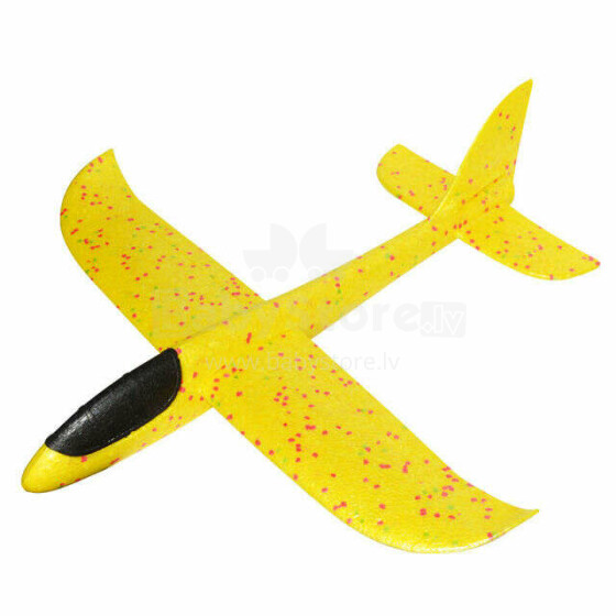 Ikonka Art.KX7840_3 Skraidyklė lėktuvas polistirolas 47x49cm geltona