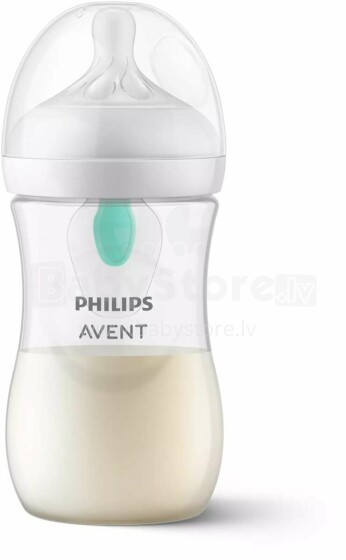 Philips Avent Natural Response Airfree Art.SCY673/01 barošanas pudelīte (pudele) ar dabīgo lēnas plūsmas knupīti, 1M+,260ml