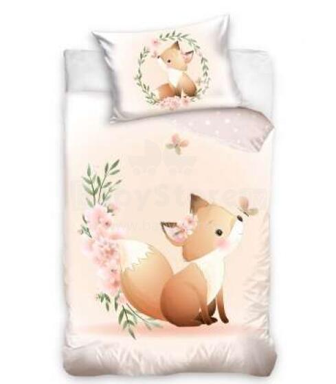 Carbotex Bedding Lisek  90x120/40x60cm Art.BABY224009-17  Kokvilnas gūltas veļas komplekts