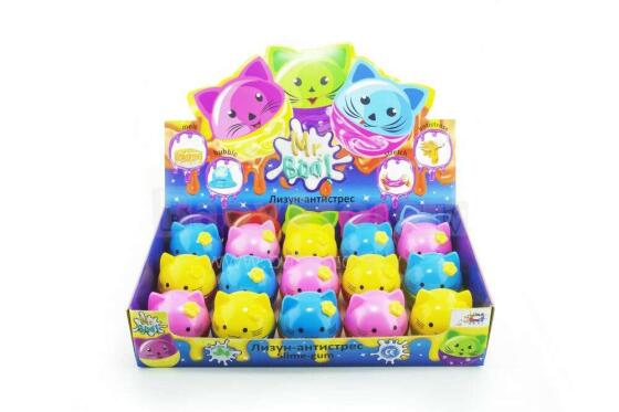 EcoToys City Antistresa rotaļlieta Gļotas - slaims Kitty  