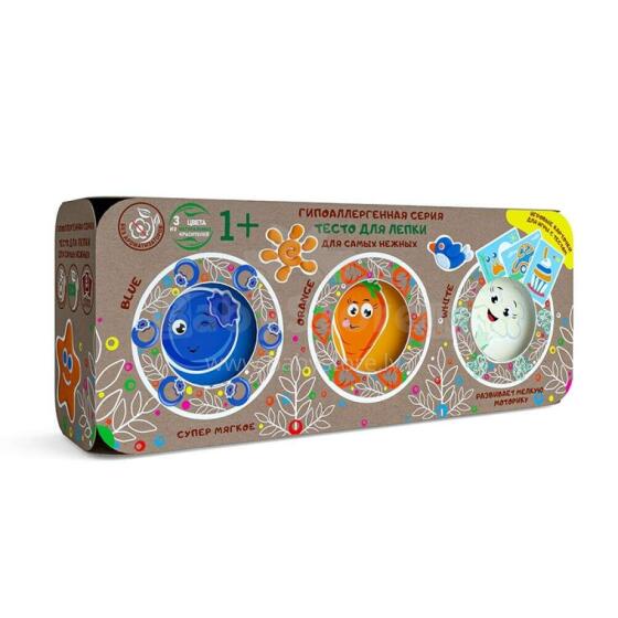EcoToys City Radošais komplekts Modelēšanas mīkla Play Dough - EKO Serija 3 gab.  