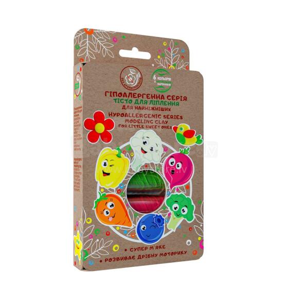 EcoToys City Набор для креатива Тесто для лепки Play Dough -  ЭКО серия 6 цветов 