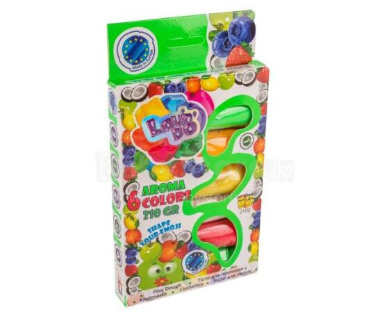 EcoToys City Radošais komplekts Modelēšanas mīkla Play Dough - Aroma 6 krāsas  
