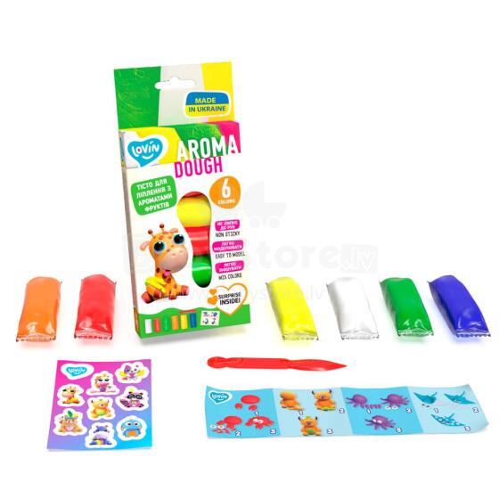 EcoToys City Набор для креатива Тесто для лепки Play Dough - Aroma Ассорти New 6 цветов 