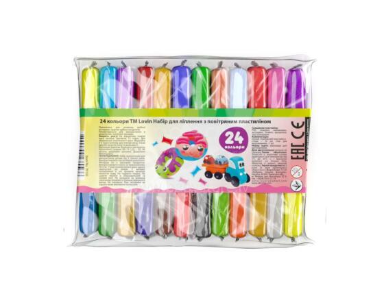 EcoToys City Creative set Modelling clay (Light jumping) - 24 colours 