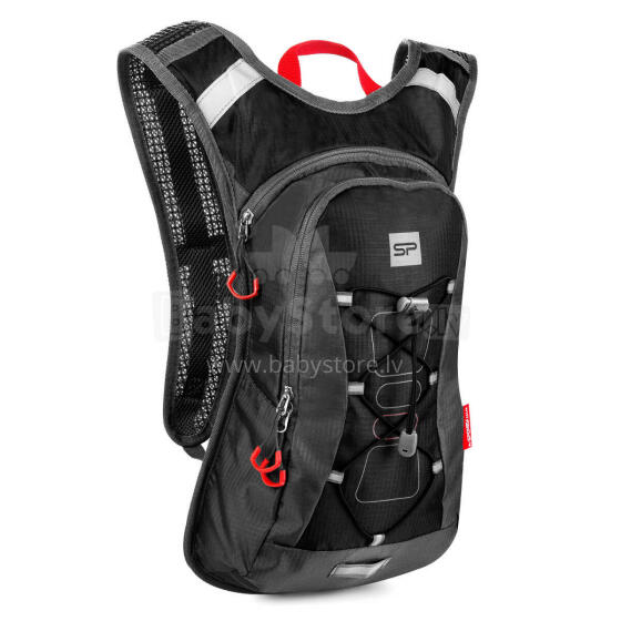 A bicycle backpack (5 l) with reflections and space for a water bladder black Spokey OTARO
