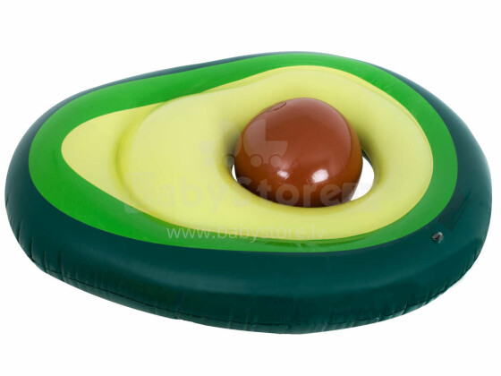 Ikonka Art.KX6158 Inflatable swimming mattress with avocado ball with seed 150cm XL