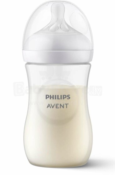 Philips Avent Natural Response Art.SCY903/01 barošanas pudelīte (pudele) ar lēnas plūsmas knupīti 1M+,260ml
