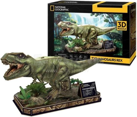 Cubic Fun National Geographic 3D Puzle Art.DS1051H Tiranozaurs Rekss