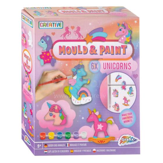 Grafix Mould Paint Pets Art.200010 Komplekts izkrāsojiet Vienradzis