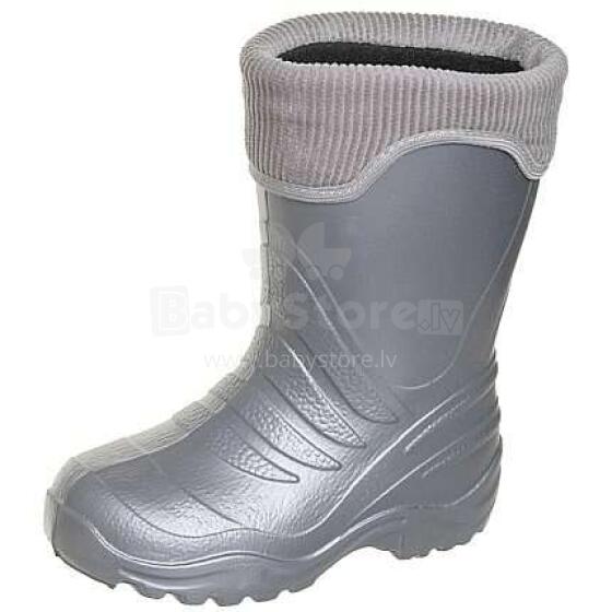 Lemigo Grey Art. 861 Супер лёгкие утеплённые детские сапоги со съёмным термо чулком