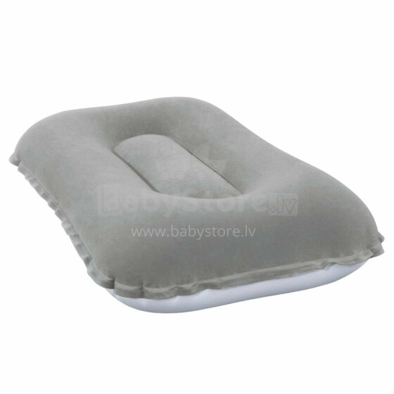 Ikonka Art.KX5014 BESTWAY 67121 Travel inflatable velour cushion grey