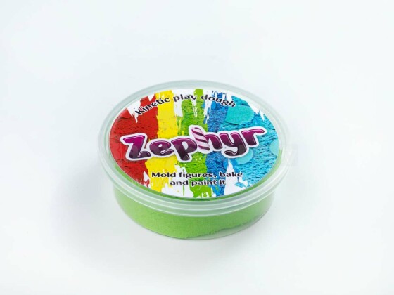 ZEPHYR Art.958122 150 g - kinētiskais zefīra plastilīns (zaļš)