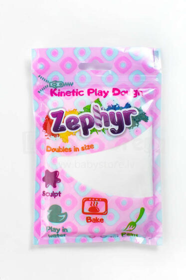 ZEPHYR Art.812750 75 g - kinētiskais zefīra plastilīns (balts)