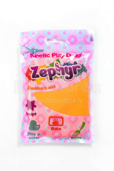 ZEPHYR Art.812774 75 g - kinētiskais zefīra plastilīns (oranžs)