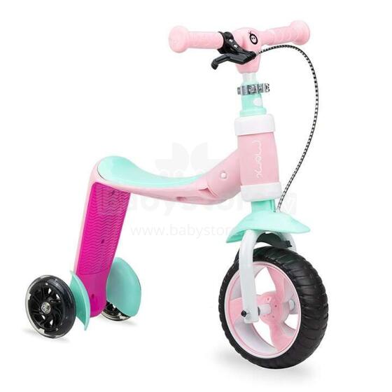 Qkids Elios Scooter Art.ROBI00030 Pink Skrejritenis 2 in1