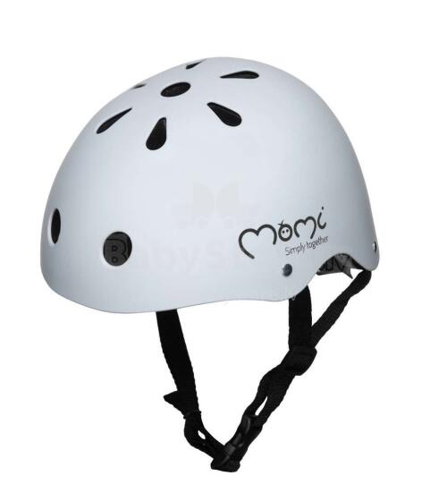 Momi Mimi Helmet Art.ROBI00049 Grey Mat Sertificēta, regulējama ķivere bērniem  (47-58 cm)
